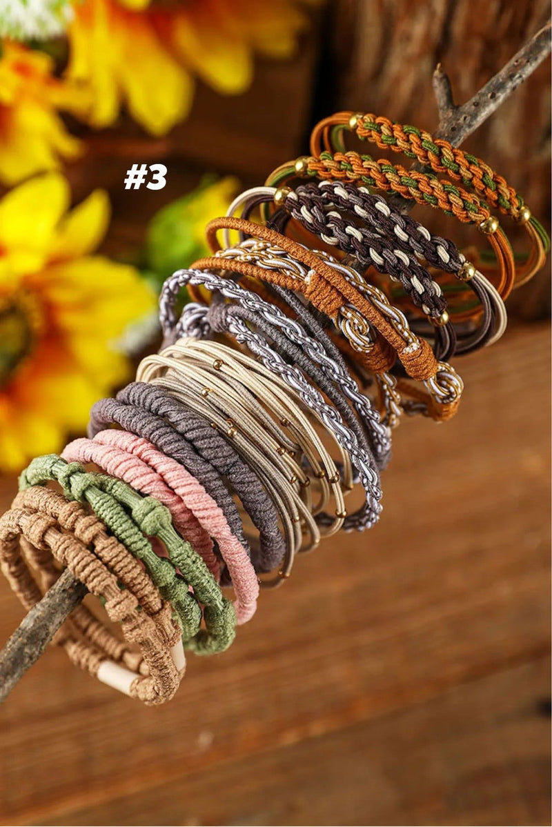 Boho Hair Tie/ Bracelets (RTS)