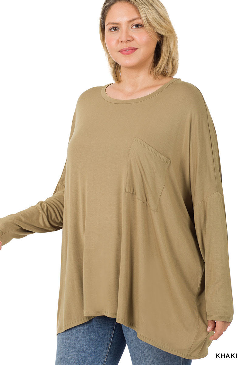 Lucy Luxe Rayon Curvy Top (rts)