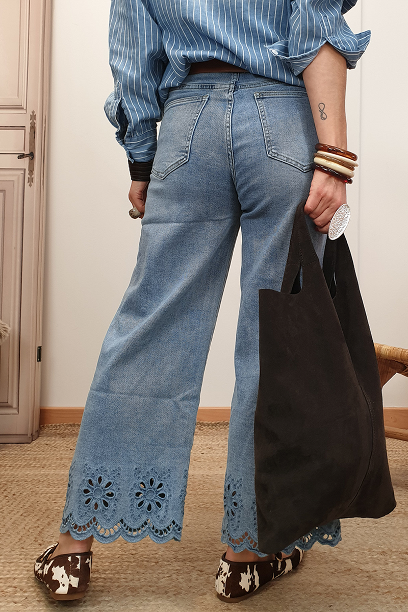 strider scallop denim pants (preorder)