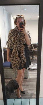 Leopard blanket scarf (RTS)