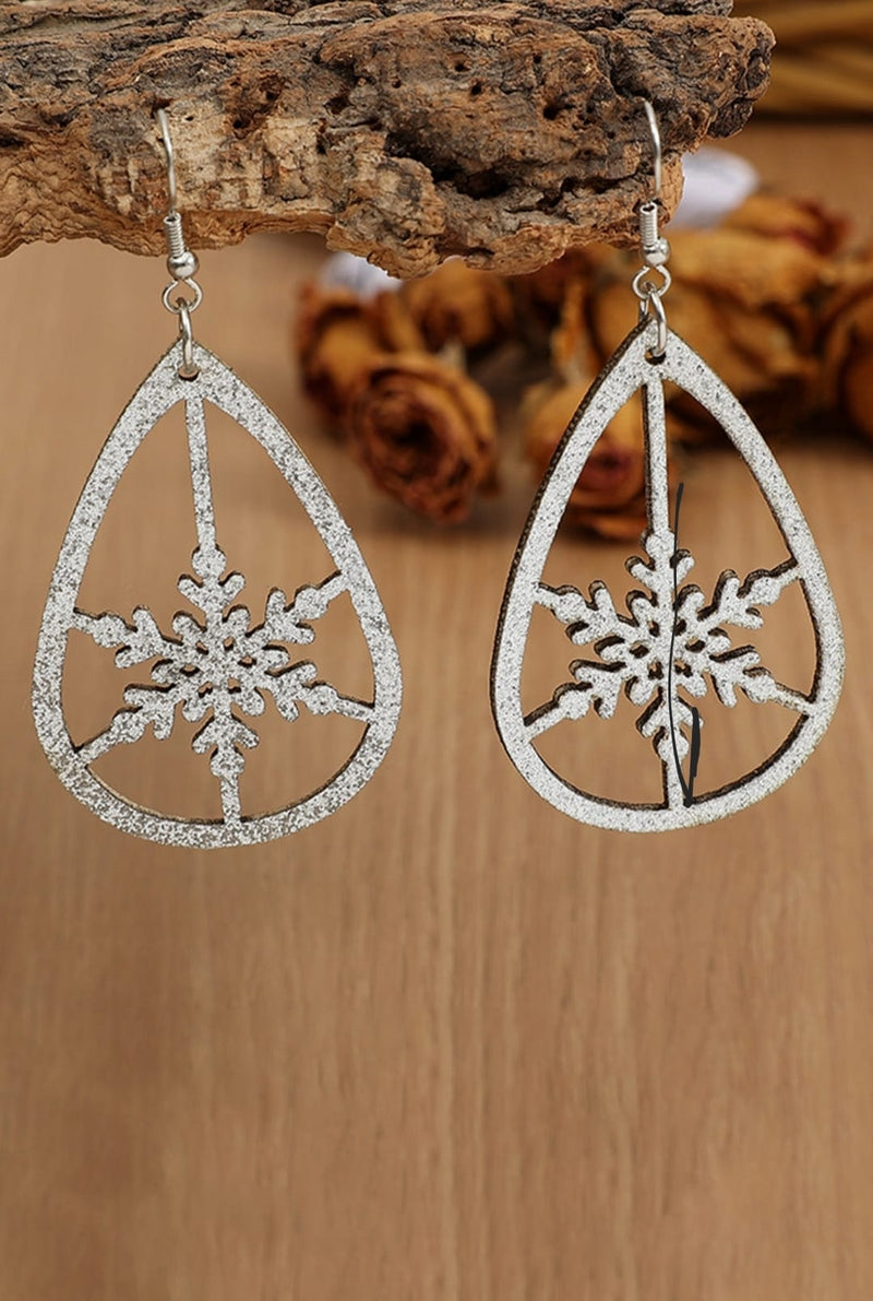 sparkle snowflake earrings (rts)