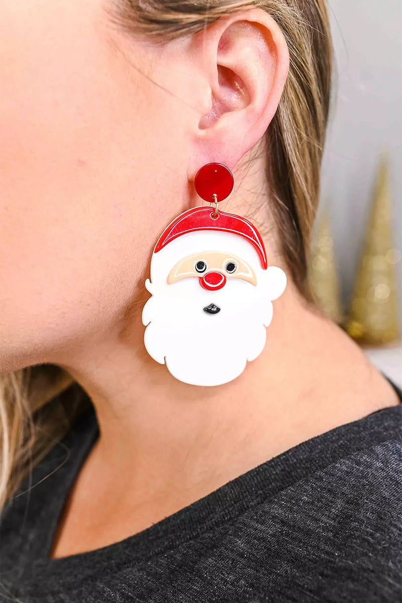 santa acrylic earrings (preorder)